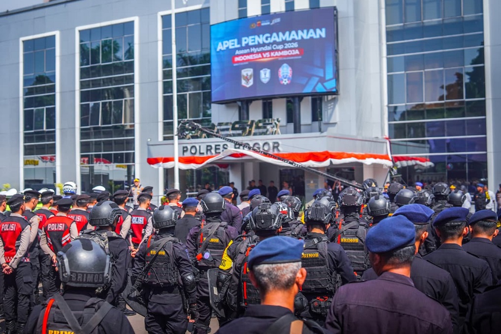 Laga Timnas Indonesia Vs Kamboja, 1.097 Personel Gabungan Disiagakan di Stadion Pakansari