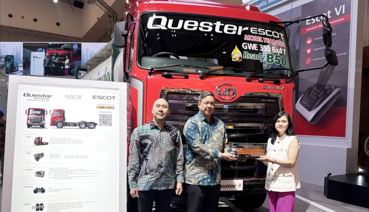 UD Trucks Luncurkan Quester Model 2026 di GIIAS, Bisa Minum B50