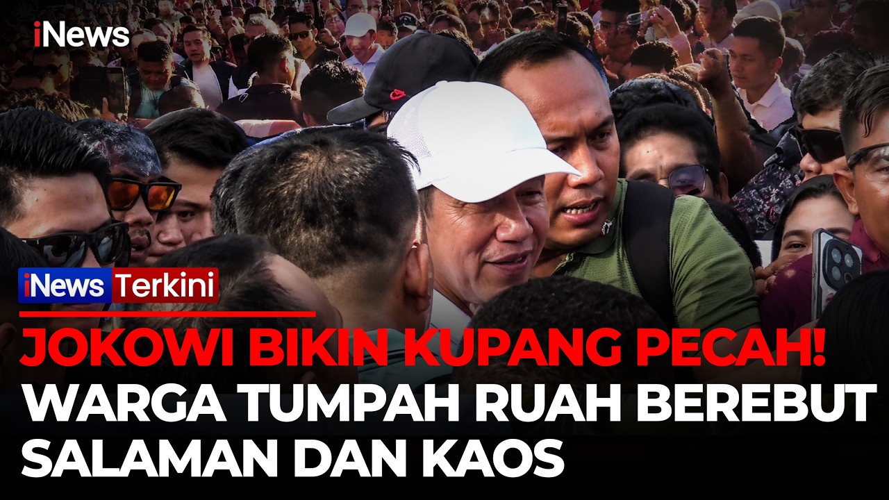Momen Kehangatan Jokowi dan Kaesang Sapa Warga Kupang di Arena CFD