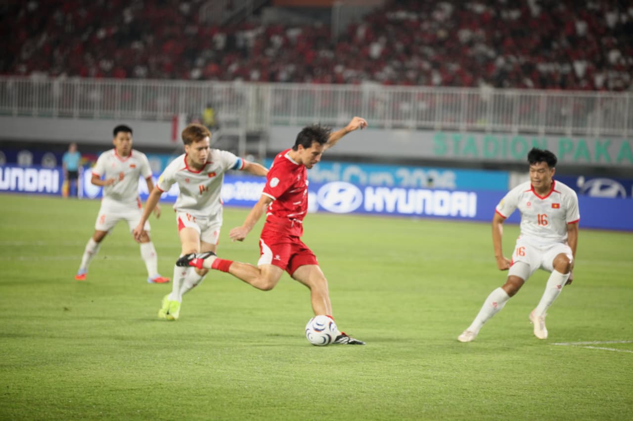 Timnas Indonesia vs Vietnam: Hancur dalam 2 Menit, Garuda Tertinggal 0-2 di Babak Pertama