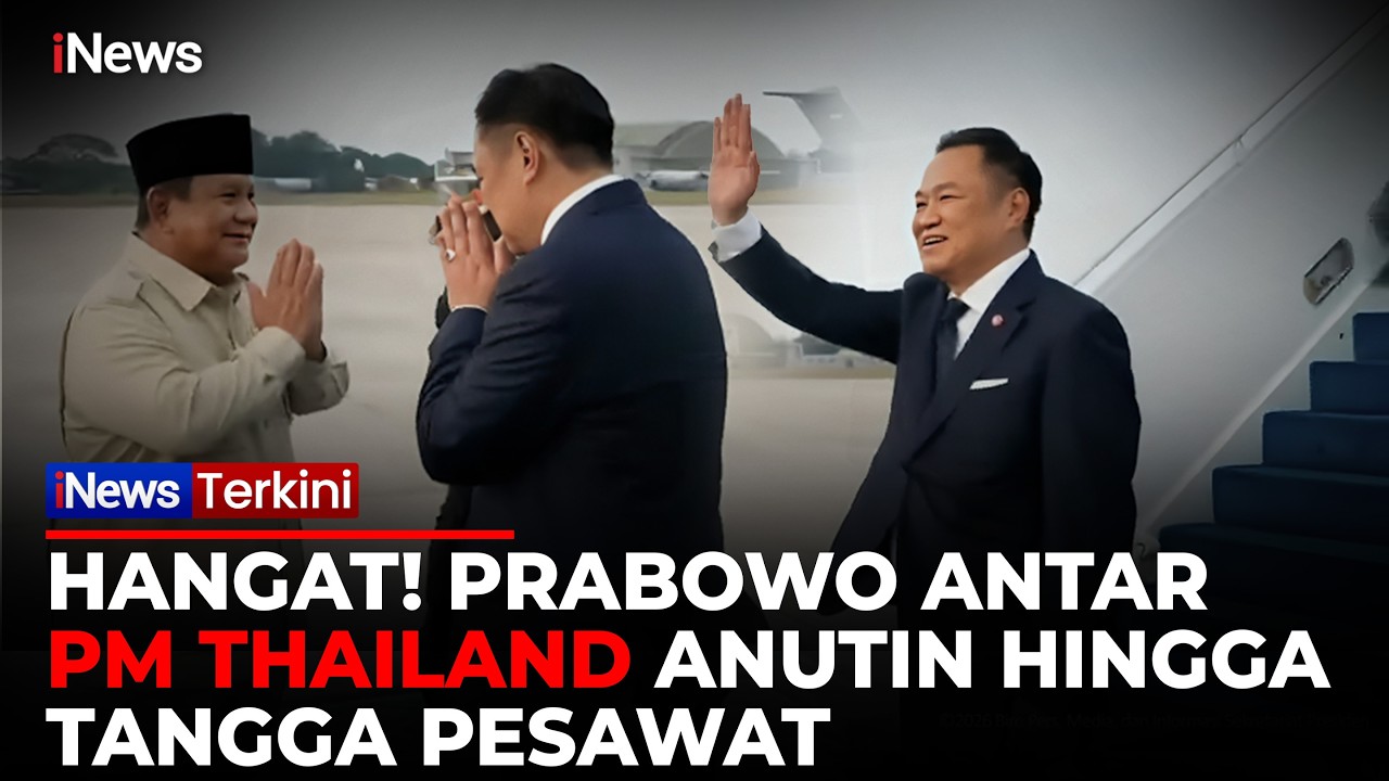 Momen Akrab Prabowo Lepas PM Thailand Anutin di Halim, Antar hingga Tangga Pesawat