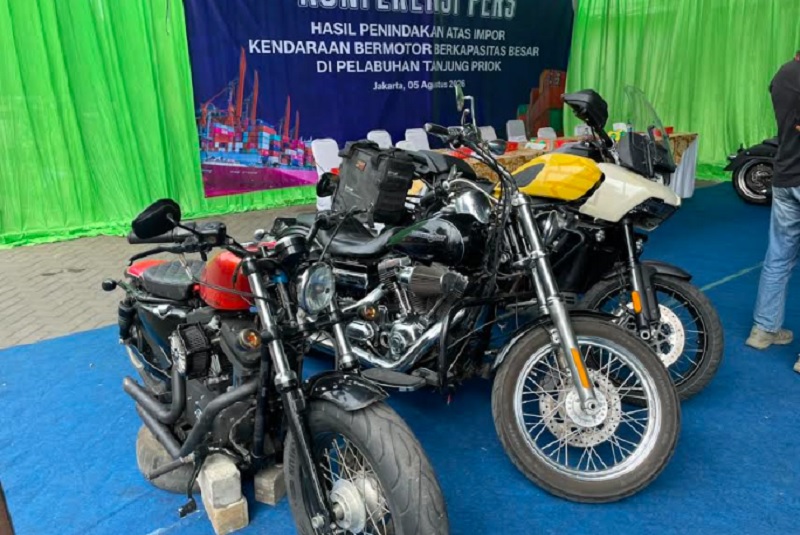 Bea Cukai Gagalkan Penyelundupan 5 Harley Davidson Bekas Asal China, Ini Penampakannya