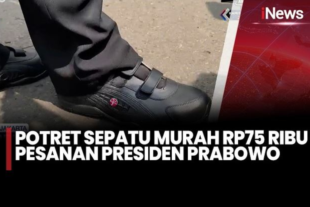 BRIN Pamerkan Sepatu Murah Rp75 Ribu Pesanan Presiden Prabowo, Ini Penampakannya