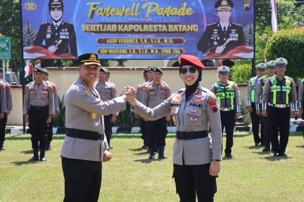 Sertijab! Kombes Pol Warsono Resmi Pimpin Polresta Batang, Gantikan AKBP Veronica