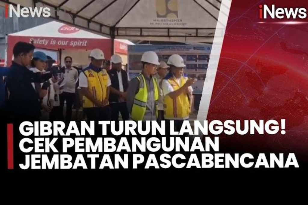 Gibran Blusukan di Aceh, Cek Langsung Pembangunan Jembatan Pascabencana di Bireuen