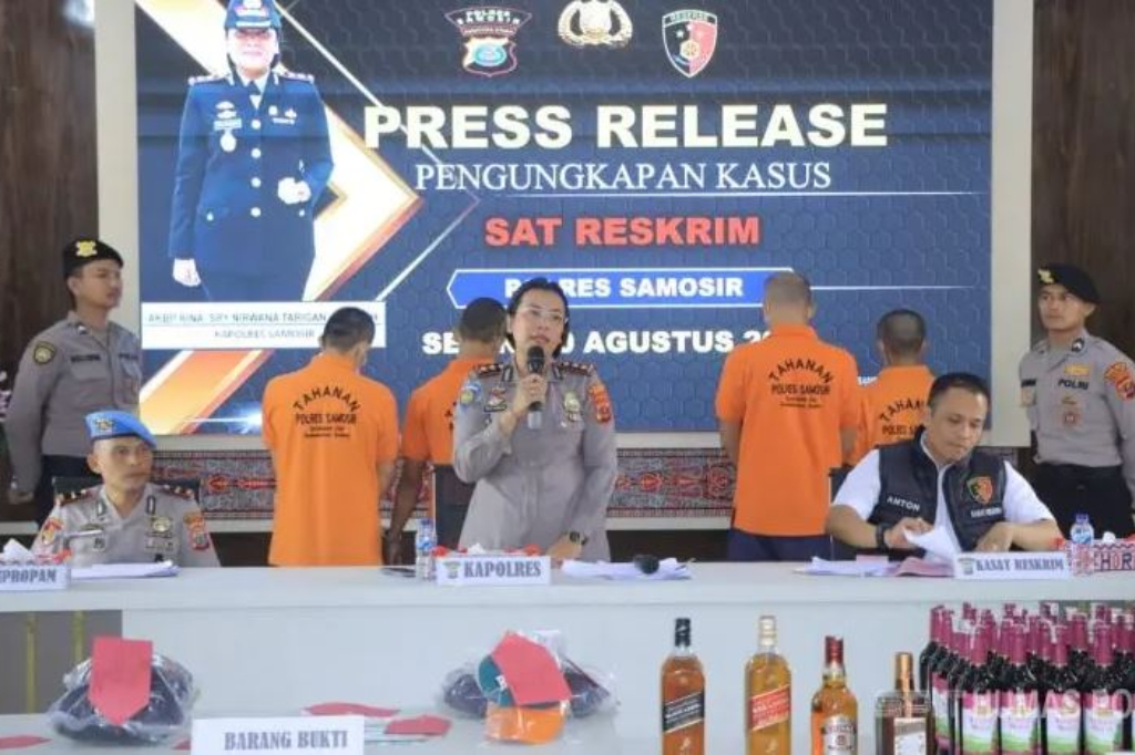 Polisi Bongkar Rentetan Kasus di Samosir, dari Tebang Kayu hingga Penikaman