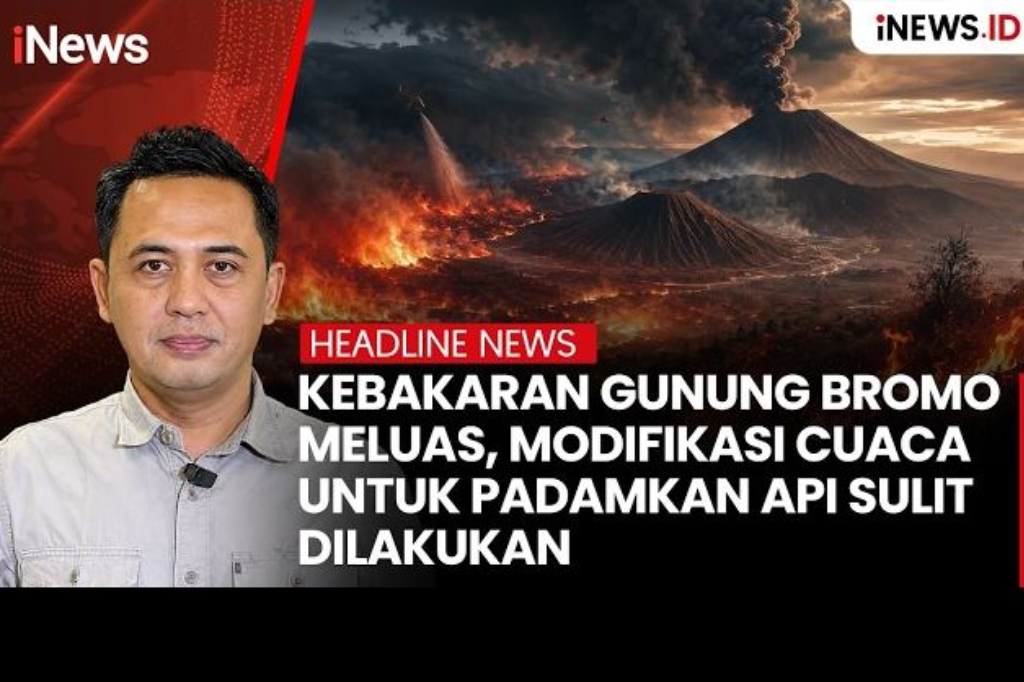 Kebakaran Gunung Bromo Meluas, Modifikasi Cuaca untuk Padamkan Api Sulit Dilakukan