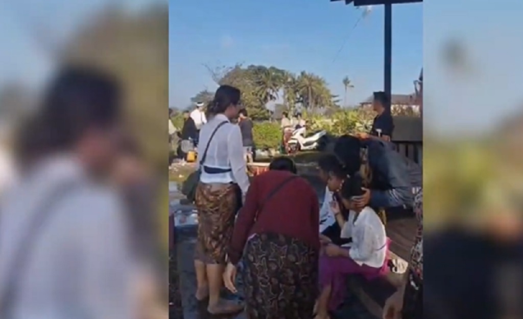 Diterjang Ombak 3 Meter, Belasan Pamedek di Pantai Masceti Gianyar Luka-Luka