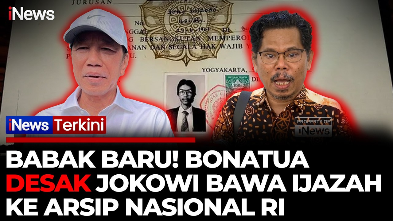 Bonatua Tantang Jokowi Uji Ijazah di ANRI: Jangan Cuma Ditunjukkan!
