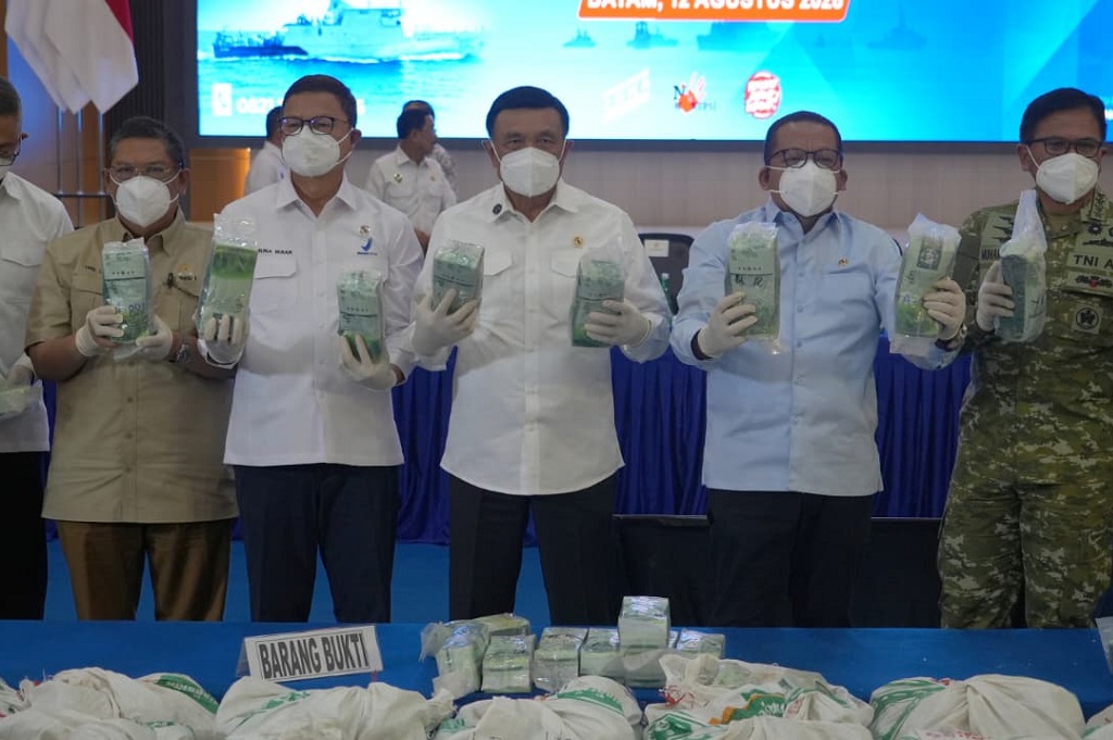 1,3 Ton Ketamin Senilai Rp2,6 Triliun Dimusnahkan di Batam, Menko Polkam: Hadiah HUT ke-81 RI