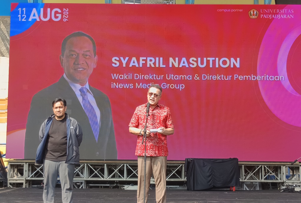 iNews Campus Connect Unpad, Syafril Nasution Dorong Mahasiswa Berani Ciptakan Perubahan