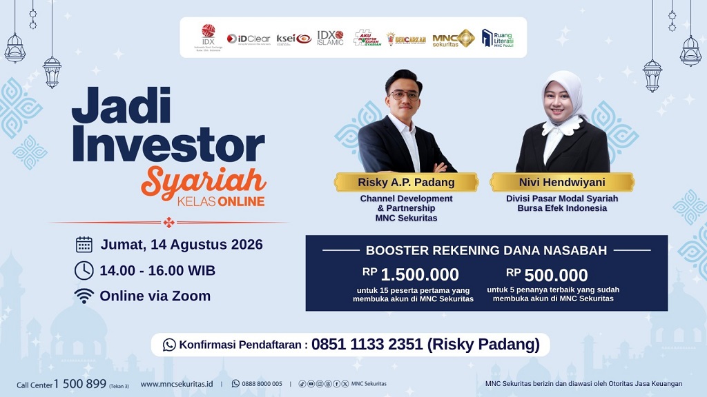 Yuk, Kenali Investasi Syariah! Ikuti Webinar Gratis Bersama BEI dan MNC Sekuritas: Jadi Investor Syariah