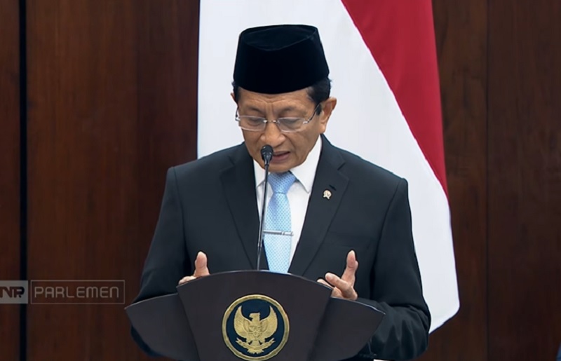 Pimpin Doa di Sidang Tahunan MPR 2026, Menag Serukan Persatuan dan Waspada Fitnah