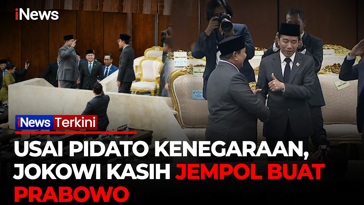 Momen Hangat di Sidang Tahunan MPR: Prabowo Beri Hormat, Jokowi Balas Acungkan Jempol