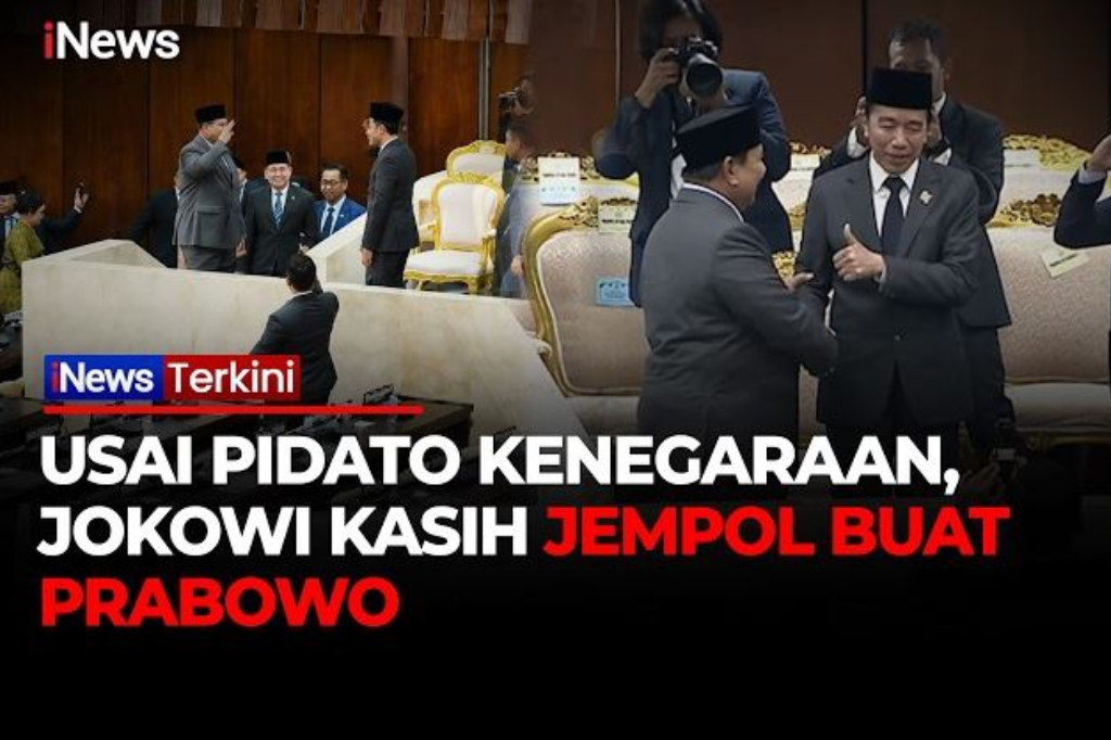 Momen Prabowo Beri Hormat ke Jokowi usai Pidato Kenegaraan, Dibalas Acungan Jempol