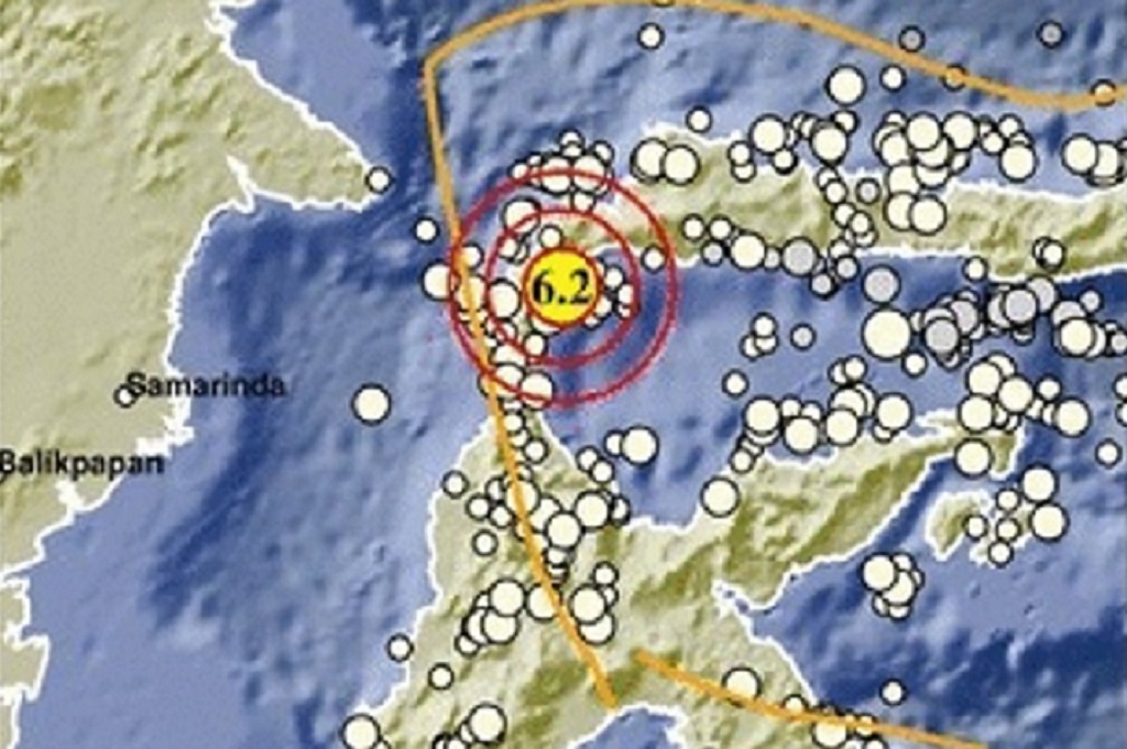 Gempa Besar Magnitudo 6,2 Guncang Parigi Moutong Sulteng