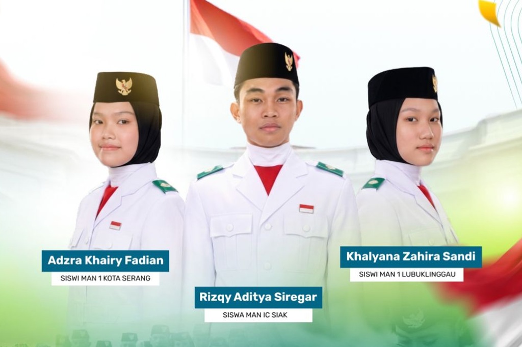3 Siswa Madrasah Jadi Paskibraka HUT ke-81 RI di Istana, Bawa Nama Baik Sekolah