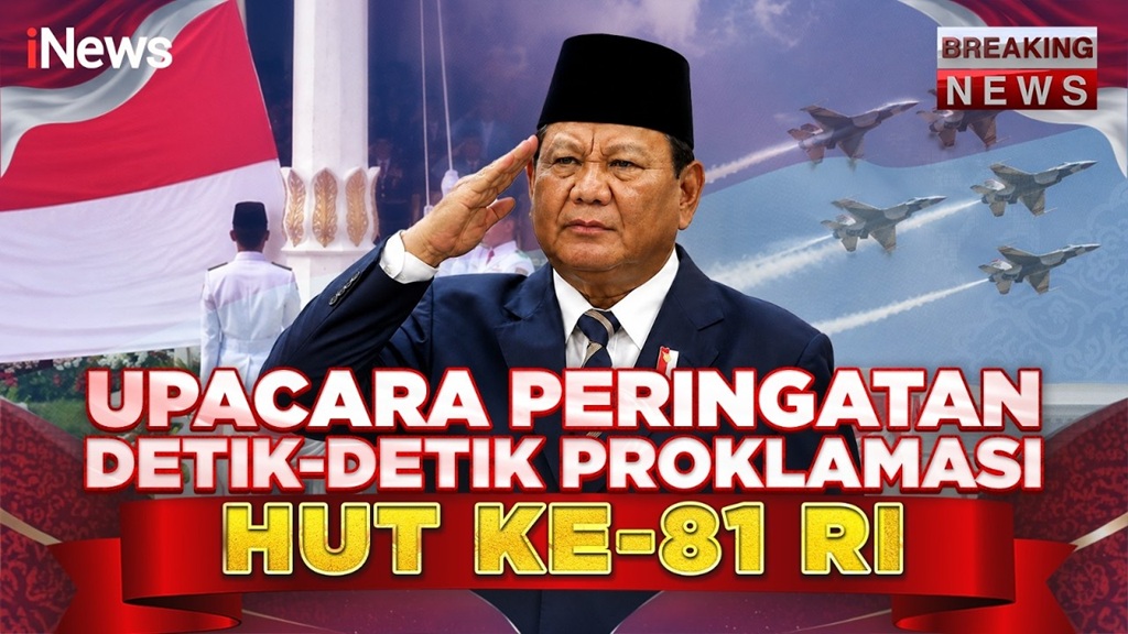 Link Live Streaming Upacara HUT ke-81 RI di Istana Merdeka
