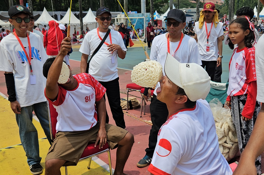 Meriahnya Lomba 17-an Pesta Rakyat HUT ke-81 RI di Monas, Berhadiah Sepeda hingga Rice Cooker