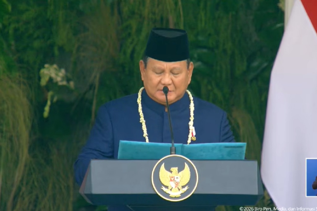 Detik-Detik Prabowo Bacakan Teks Proklamasi, Suara Sirene Bergema