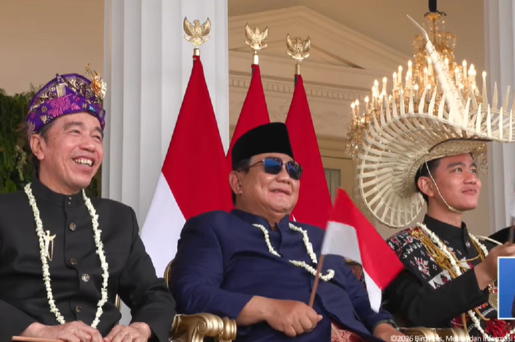 Momen Prabowo Duduk Diapit Jokowi dan Gibran di Istana, Megawati Tak Hadir