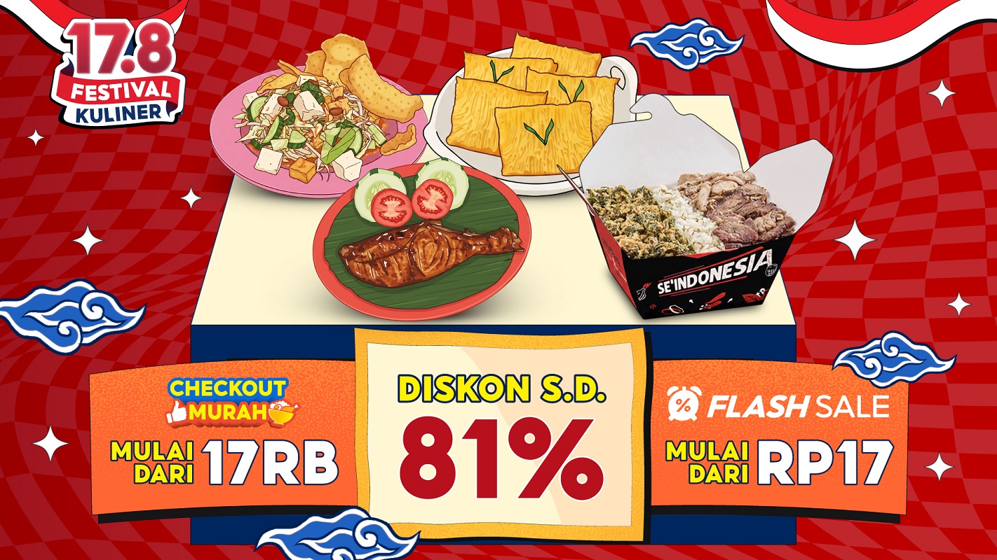 HUT ke-81 RI, ShopeeFood Angkat Kisah Merchant Lokal lewat 17.8 Festival Kuliner