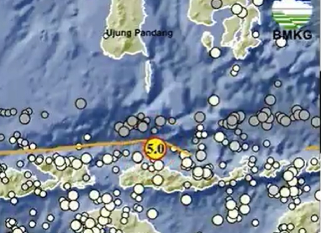 Gempa M5,0 Guncang Ruteng Manggarai NTT, Tidak Berpotensi Tsunami