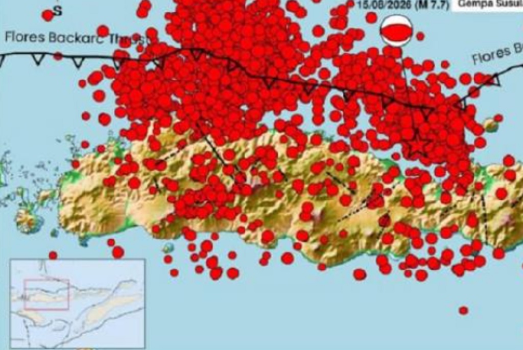 NTT Diguncang 3.055 Gempa Susulan, BMKG Pastikan Tak Ada Gempa Lebih Besar