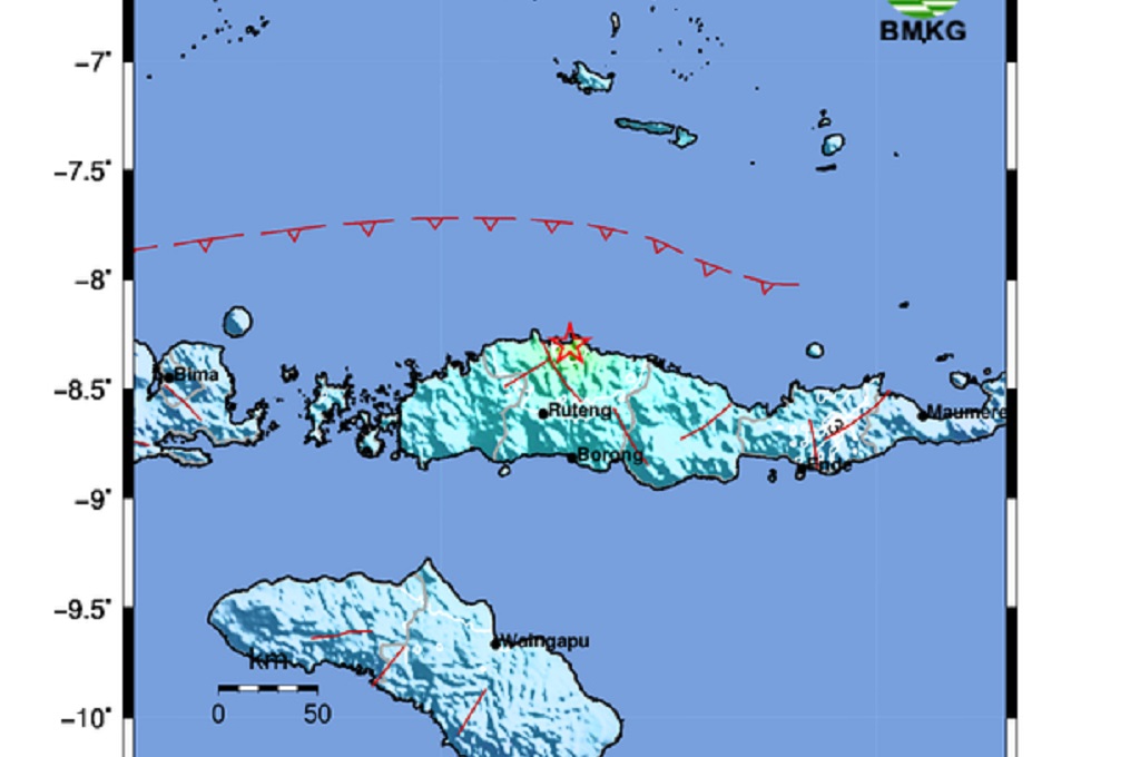 Gempa Magnitudo 5,8 kembali Guncang NTT Pagi Ini, Tak Berpotensi Tsunami