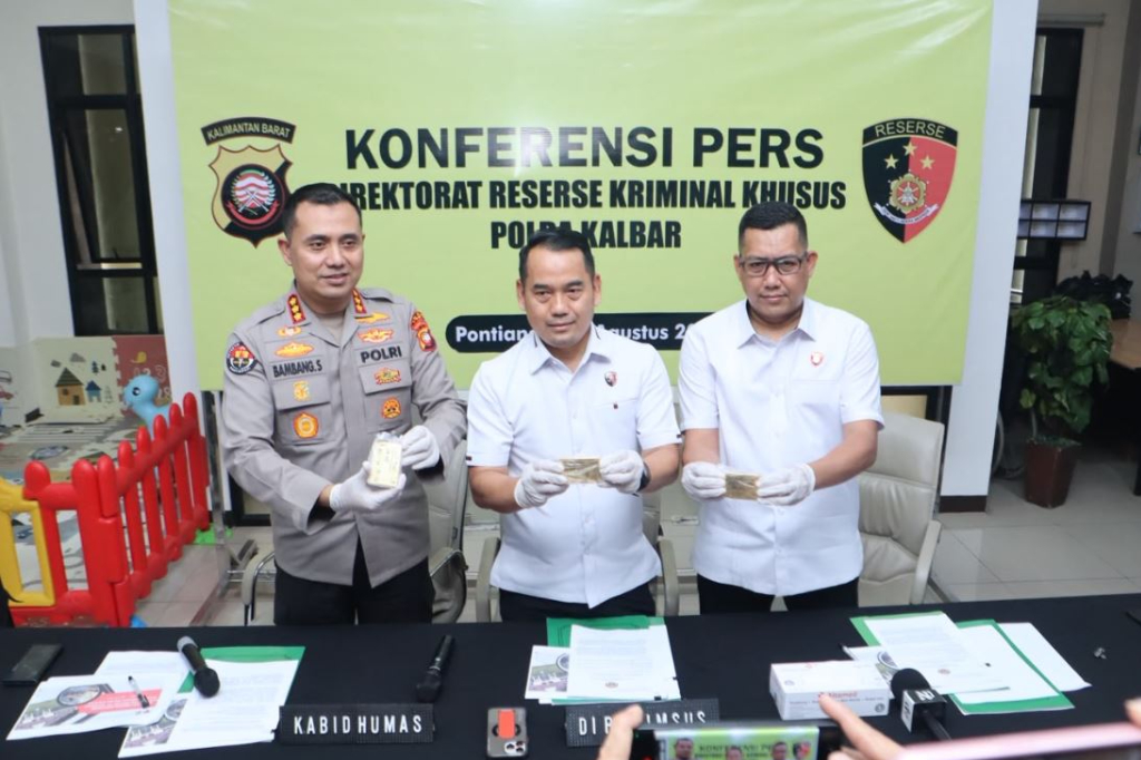 Polda Kalbar Bongkar 10 Tambang Emas Ilegal, 13 Tersangka Ditangkap Salah Satu Oknum Dewan