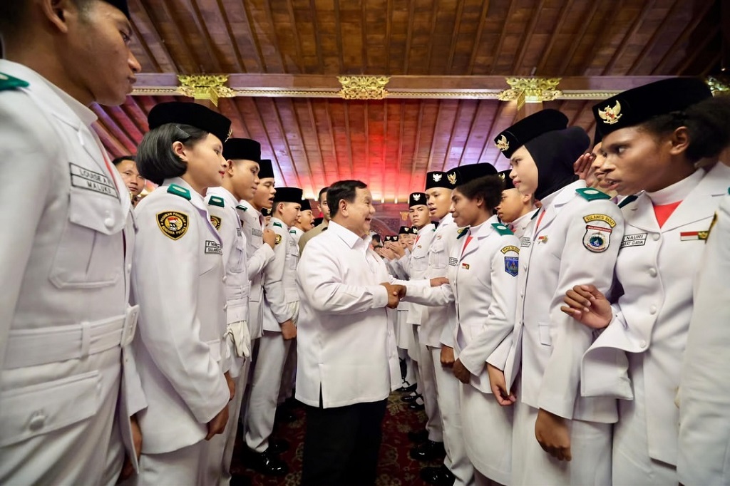 Prabowo Undang Paskibraka hingga Komandan Upacara HUT RI ke Hambalang: Kalian Jalankan Tugas Kehormatan
