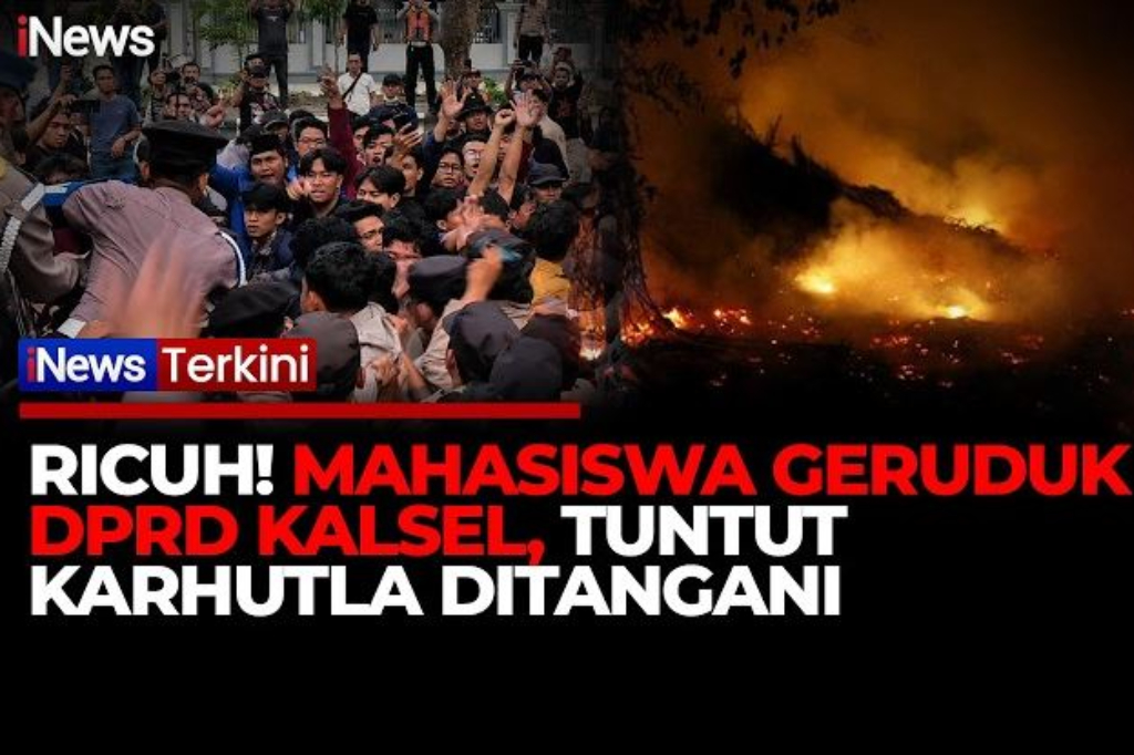 Karhutla di Kalsel Makin Gawat, Mahasiswa Geruduk DPRD Desak Solusi Nyata Pemerintah