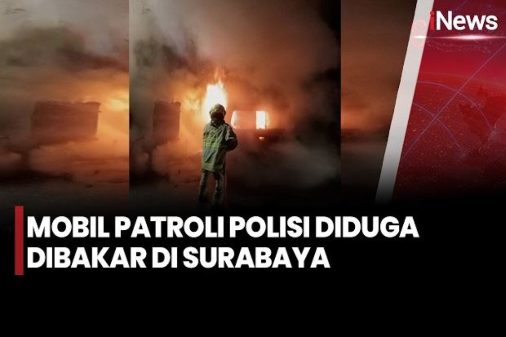 Misteri Mobil Patroli Polisi Dibakar di Surabaya Terungkap, Pelaku Ditangkap