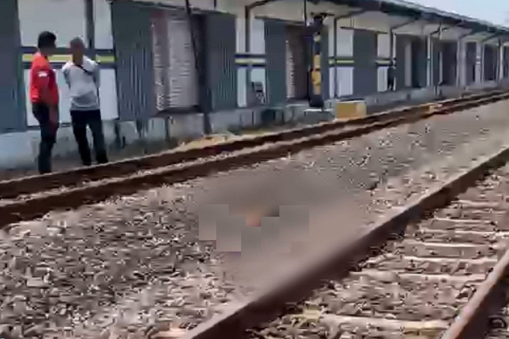 Insiden Maut di Jalur Rel Nganjuk, Pria 83 Tahun Tewas Tertabrak Kereta Api Kahuripan