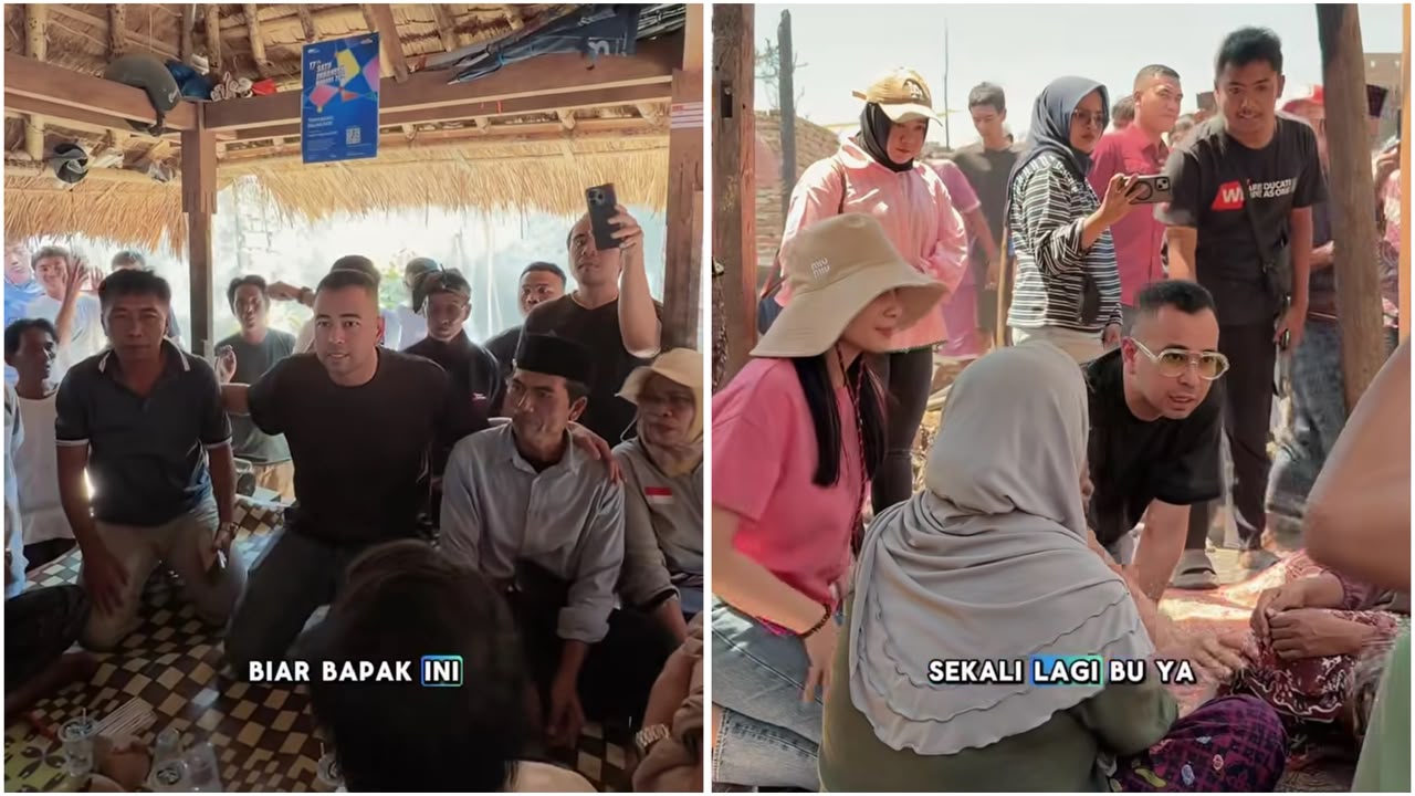 Raffi Ahmad dan The Dudas-1 Donasi Rp1 Miliar untuk Desa Adat Sade yang Terbakar Hebat