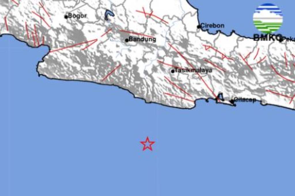 Gempa Hari Ini M4,1 Guncang Pangandaran, Terasa hingga Cianjur Selatan