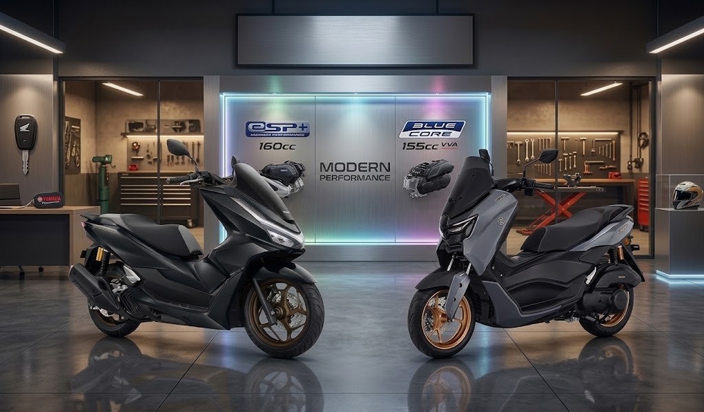 Duel Skutik Gambot Honda PCX Versus Yamaha NMAX, Mana Lebih Unggul?