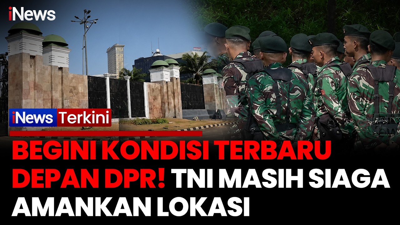 Petugas Sterilkan Jalur Slipi-Tomang Pascademo DPR, Personel BKO Disiagakan