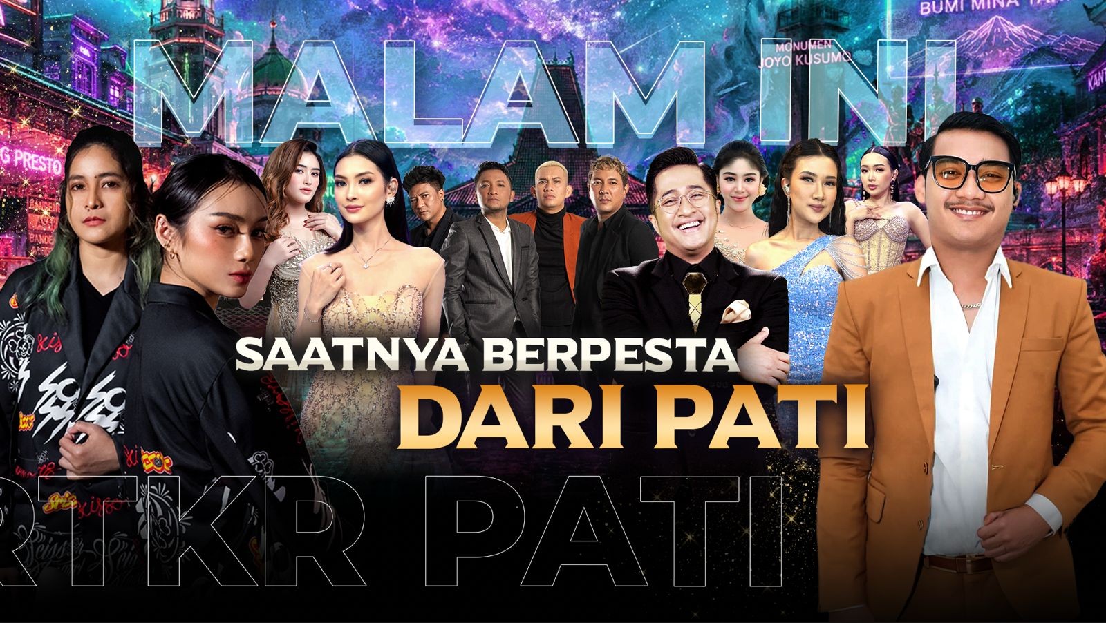 Saatnya Malam Mingguan Langsung dari Pati Bareng Gilga Sahid, Irfan Hakim, Bagindas dan Deretan Bintang Favorit