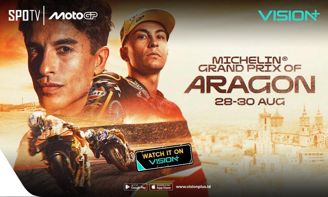 Jadwal Lengkap dan Link Live Streaming MotoGP Aragon 2026, Saksikan di VISION+
