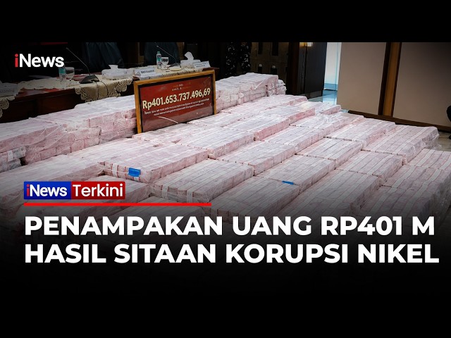 Tumpukan Uang Rp401 Miliar Dipamerkan Kejagung, Hasil Sitaan Korupsi Nikel