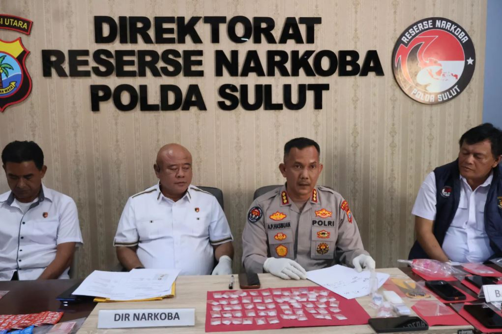 Polda Sulut Bongkar 3 Kasus Narkoba, 4 Tersangka Ditangkap