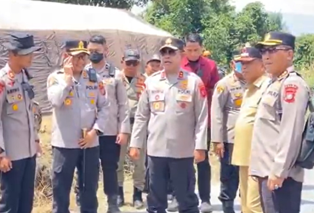 3 Posko Darurat Erupsi Sinabung Dibangun di Karo, Polda Sumut Kerahkan 170 Personel