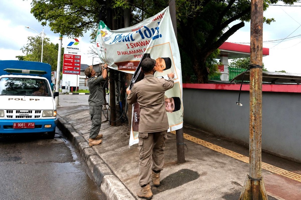 Kotori Jalanan Kota, 163 Spanduk dan Banner di Jakut Dicopot