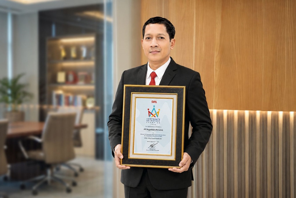 Komitmen Perkuat Tata Kelola dan Reputasi Perusahaan, Pegadaian Raih Penghargaan Corporate Secretary Champion 2026