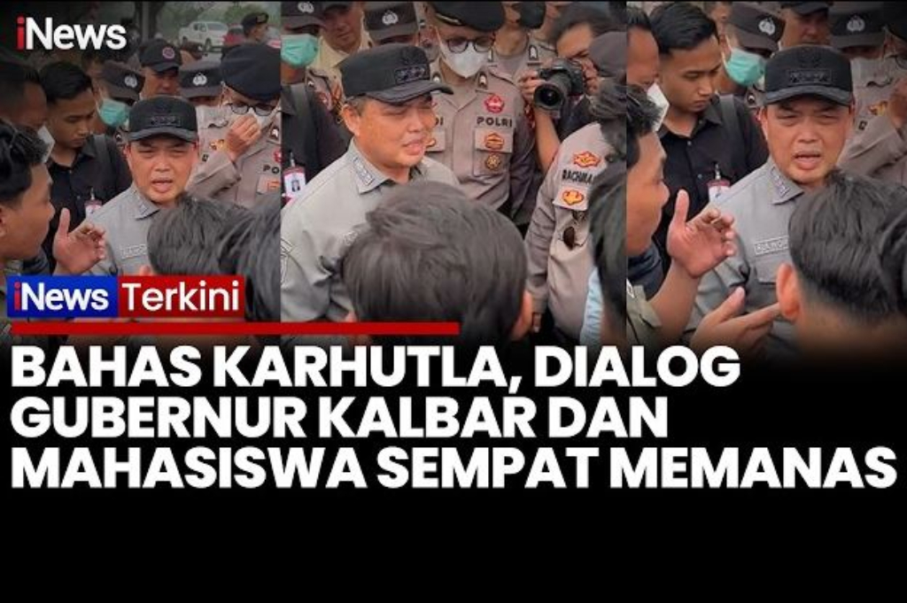Viral! Gubernur Kalbar Bentak Mahasiswa Saat Dialog dengan Mahasiswa soal Karhutla