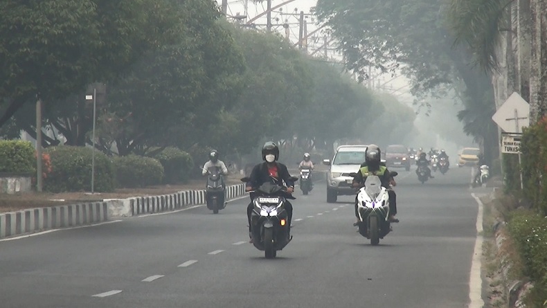 Kabut Asap Karhutla Masih Selimuti Palangka Raya, PJJ Siswa Diperpanjang