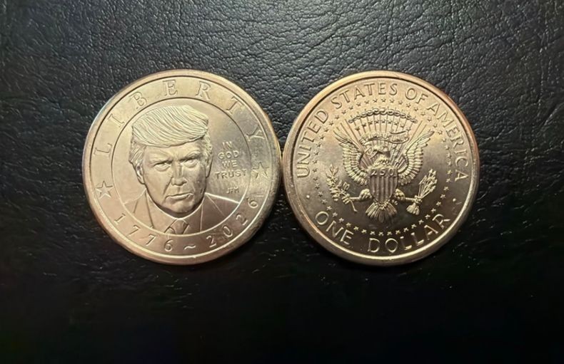 Koin 1 Dolar AS Bergambar Trump Resmi Beredar, Tabrak Aturan?