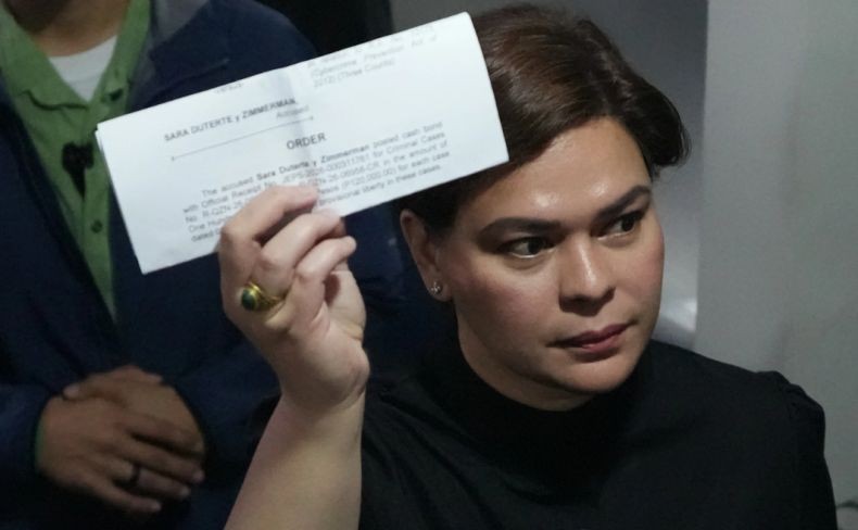 Ancam Bunuh Presiden Marcos, Wapres Filipina Sara Bayar Jaminan Rp100 Juta Tak Ditahan
