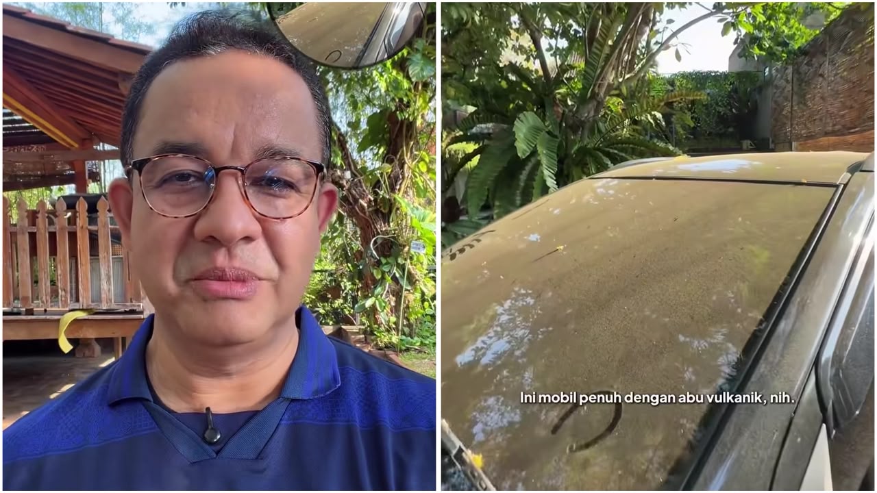 Rumah Anies Baswedan di Lebak Bulus Dipenuhi Abu Vulkanik Anak Krakatau, Ini Fotonya!